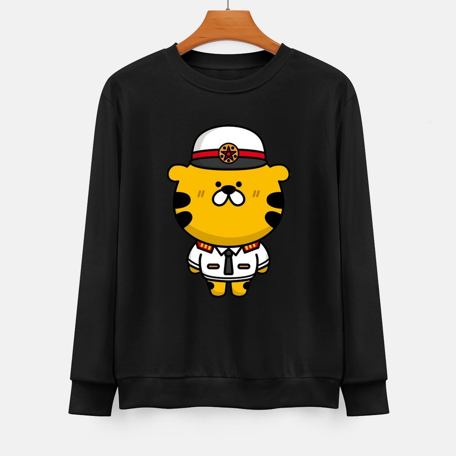 Front Patterned Long Sleeve TopCoreLine Timeless